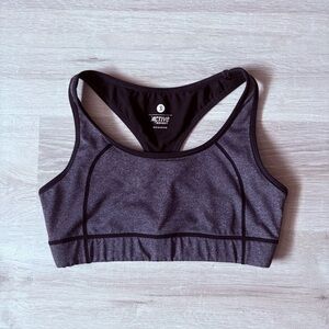 Old Navy Sports Bra Black/Gray Sz Small